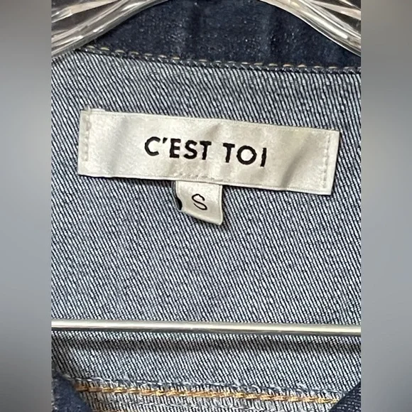 C’est Tio Denim Jean Jacket Size Small - Picture 4 of 8